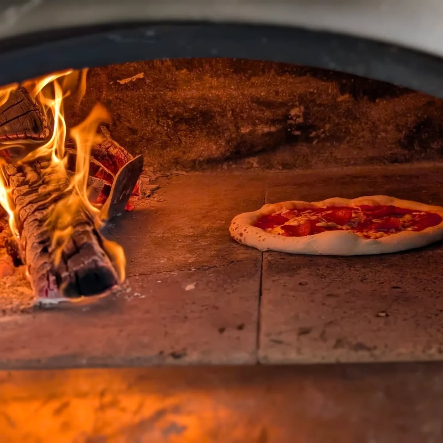 Wood-fired pizza